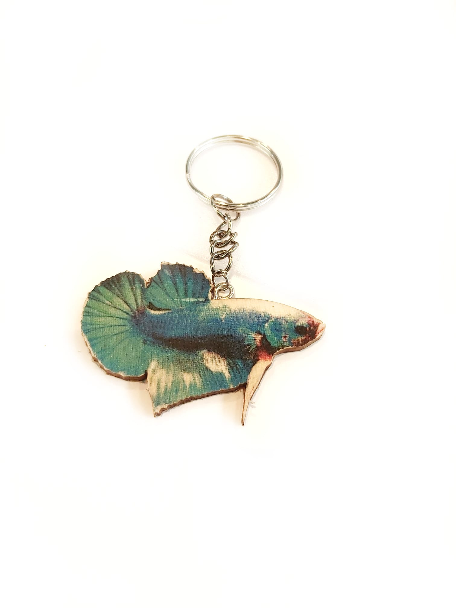 Betta Xaver - blauer Kampffisch Schlüsselanhänger 